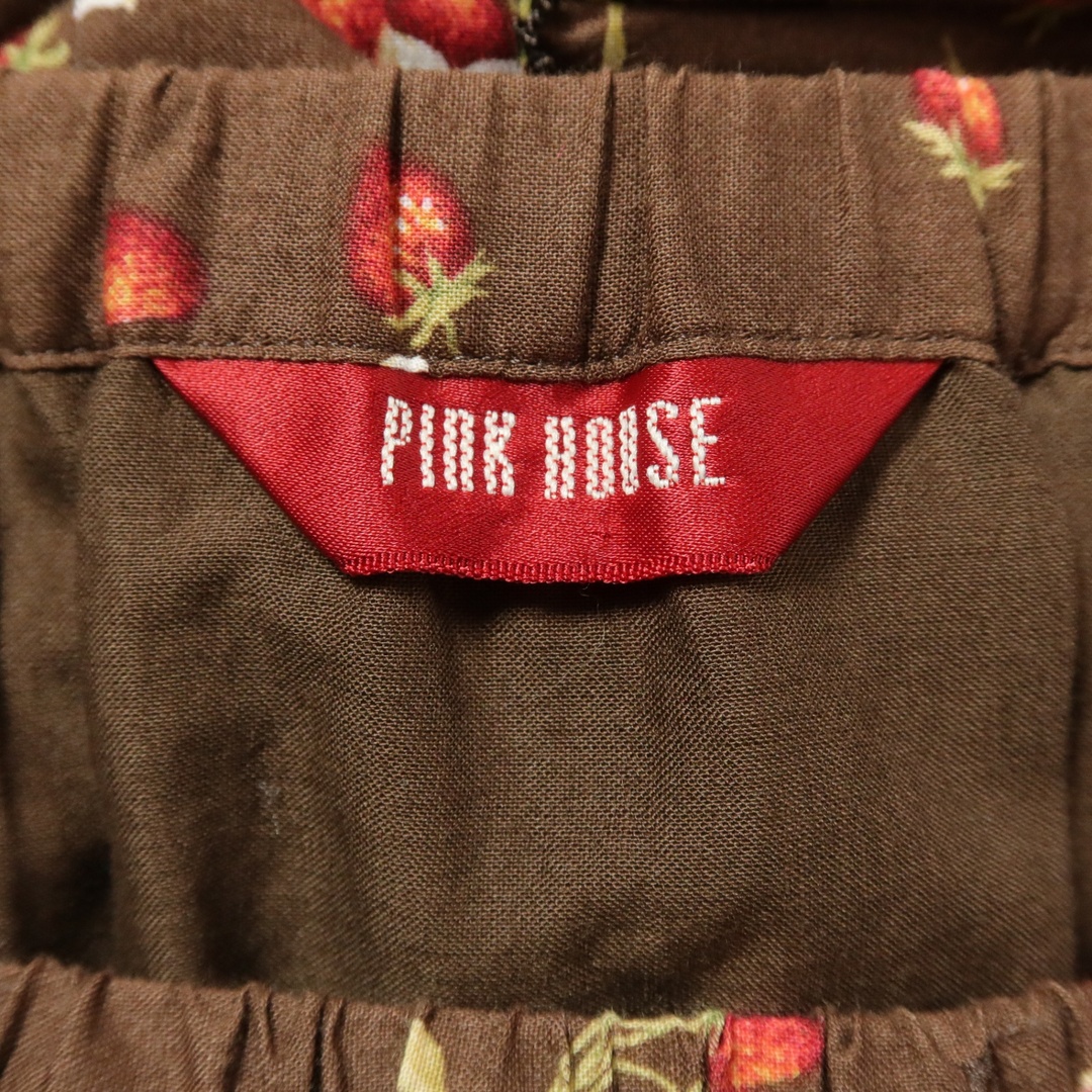 PINK HOUSE - 【美品】ピンクハウス☆苺リースpt たくし上げ PINK HOUSE - 【美品】ピンクハウス☆苺リースpt たくし上げ