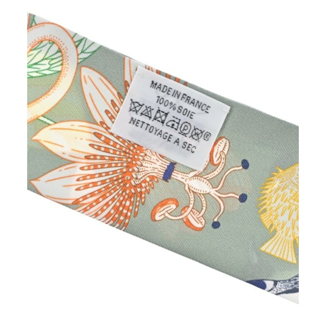 HERMES - HERMES エルメス バンダナ・スカーフ - カーキxピンクx HERMES - HERMES エルメス バンダナ・スカーフ - カーキxピンクx
