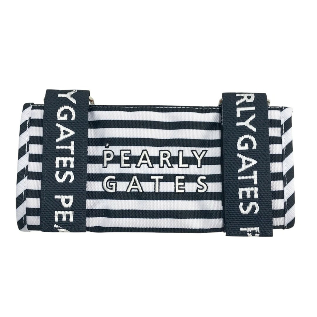 PEARLY GATES パーリーゲイツ マルチポーチ ニコちゃん ボーダー PEARLY GATES パーリーゲイツ マルチポーチ ニコちゃん ボーダー