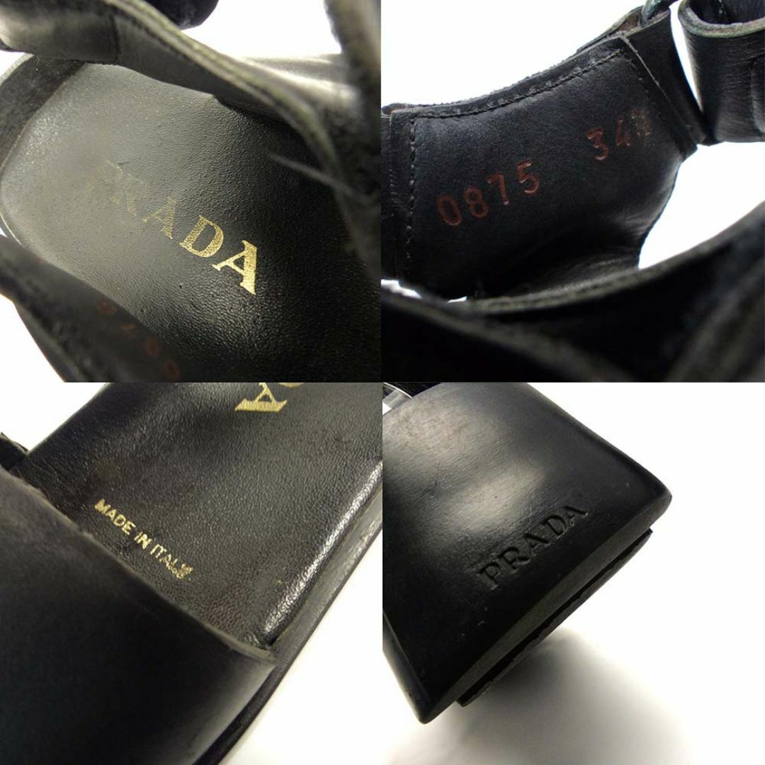 PRADA - イタリア製 プラダ / PRADA レザーサンダル 34 1/2(22cm PRADA - イタリア製 プラダ / PRADA レザーサンダル 34 1/2(22cm