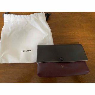 CELINE - 【新品未使用】CELINE セリーヌ ストライプ ポーチ CELINE - 【新品未使用】CELINE セリーヌ ストライプ ポーチ