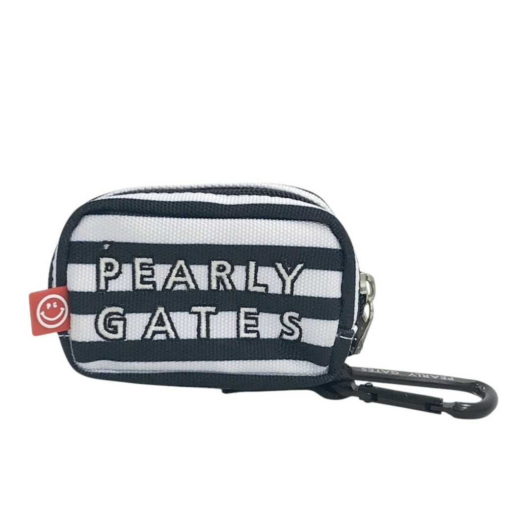 PEARLY GATES パーリーゲイツ ボールポーチ ニコちゃん ボーダー PEARLY GATES パーリーゲイツ ボールポーチ ニコちゃん ボーダー