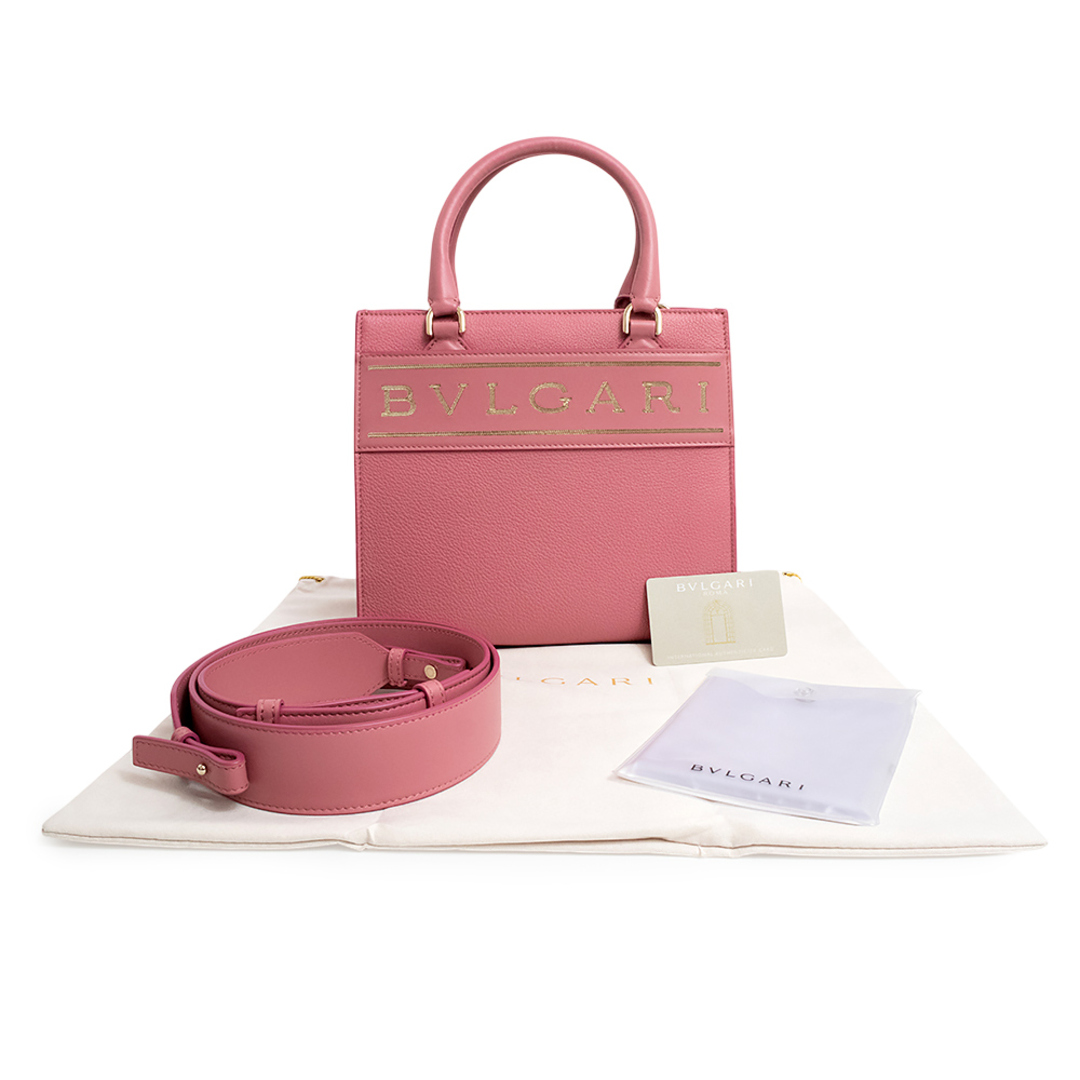 BVLGARI - ブルガリ ロゴ トート スモール 2Way ショルダー BVLGARI - ブルガリ ロゴ トート スモール 2Way ショルダー