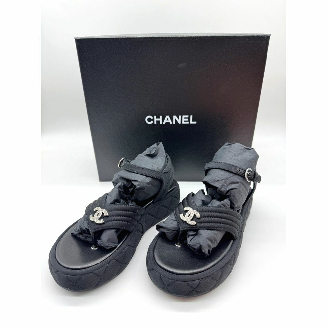 CHANEL - シャネル コンフォートサンダル 25C G46108 36サイズ CHANEL - シャネル コンフォートサンダル 25C G46108 36サイズ