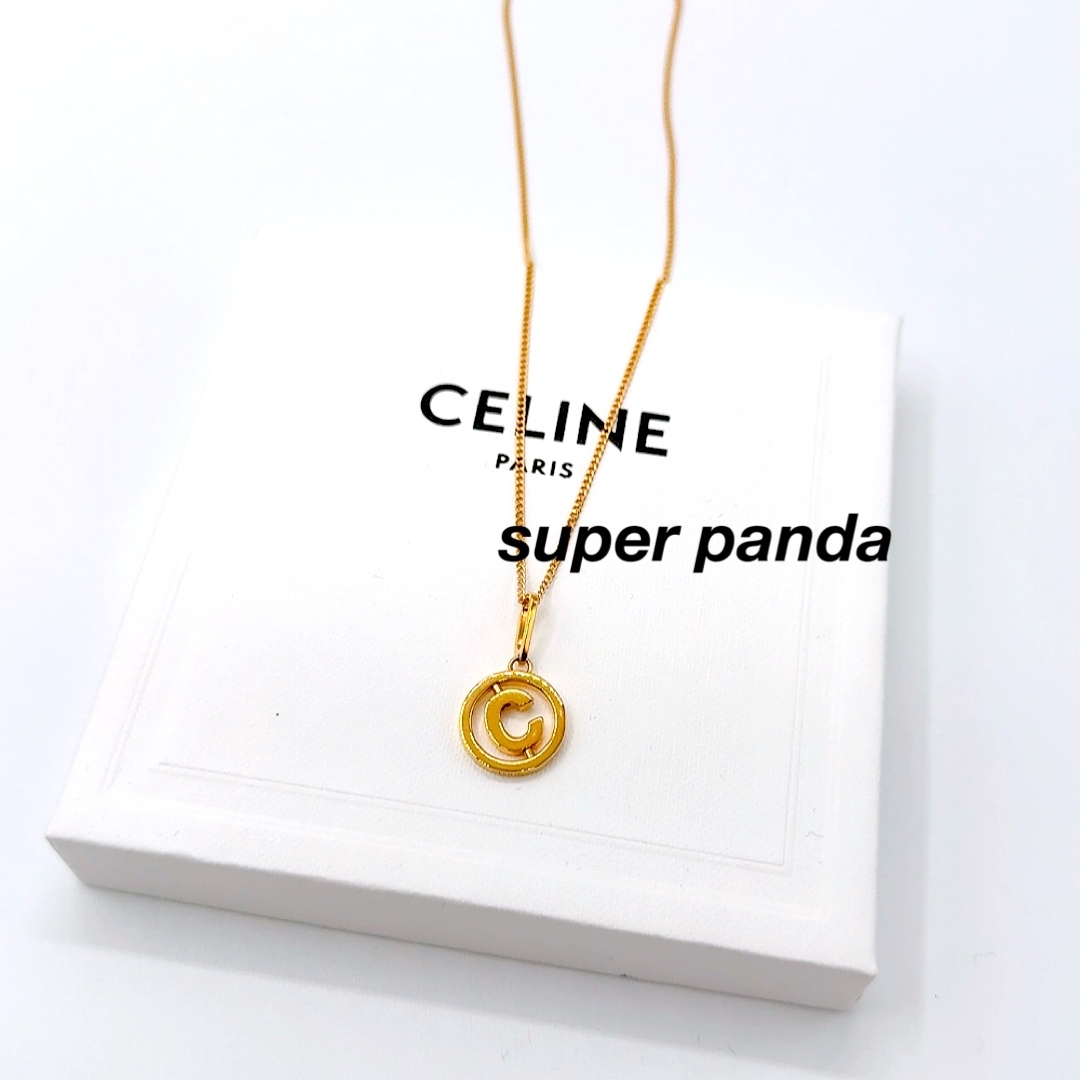 CELINE - CELINE セリーヌ ネックレス ペンダント ゴールド 新品 CELINE - CELINE セリーヌ ネックレス ペンダント ゴールド 新品