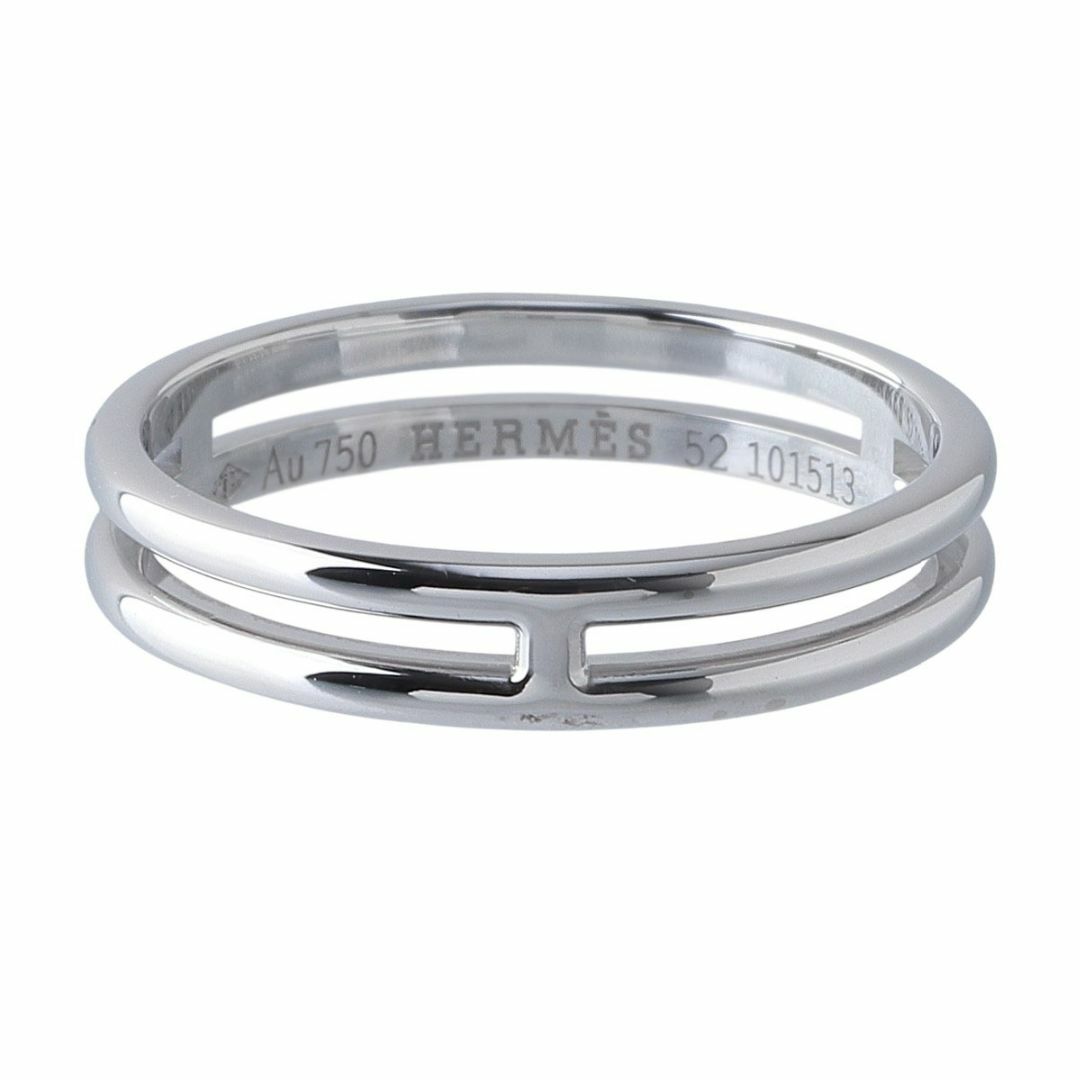 新しいスタイル HERMES - エルメス アリアンヌ リング #52 Au750WG 新品仕上げ済 指輪