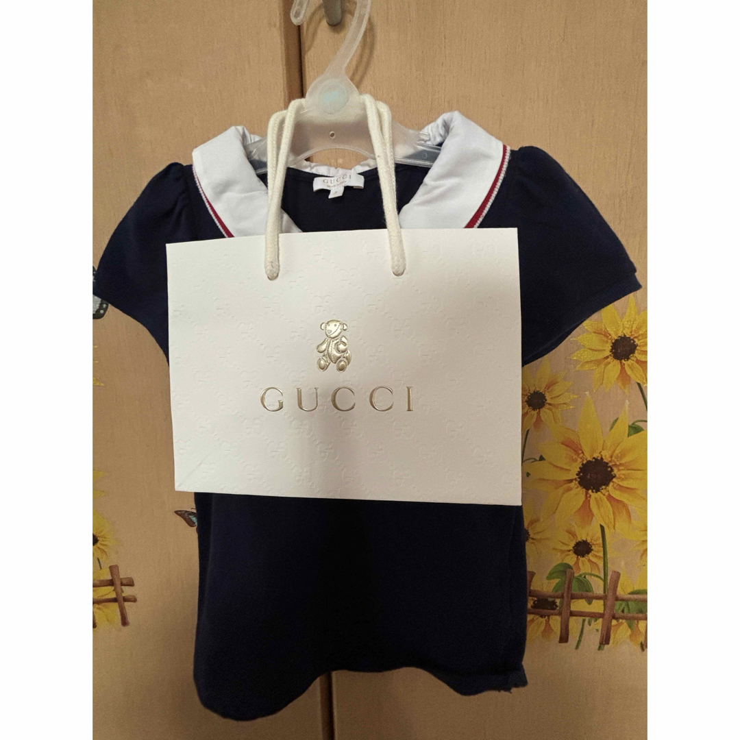 GUCCI - グッチ GUCCI 6Y ネイビー ポロシャツ GGマークの通販 GUCCI - グッチ GUCCI 6Y ネイビー ポロシャツ GGマークの通販