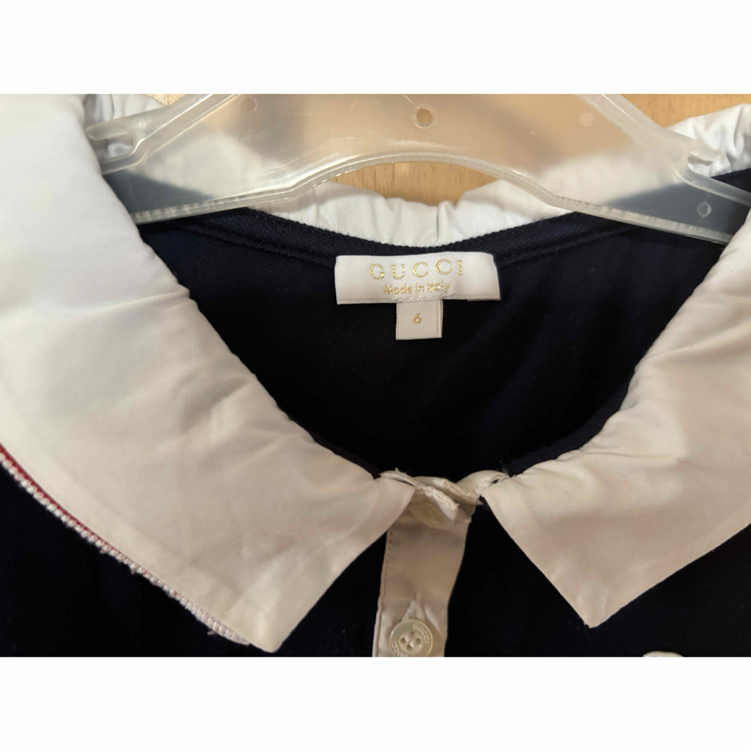GUCCI - グッチ GUCCI 6Y ネイビー ポロシャツ GGマークの通販 GUCCI - グッチ GUCCI 6Y ネイビー ポロシャツ GGマークの通販