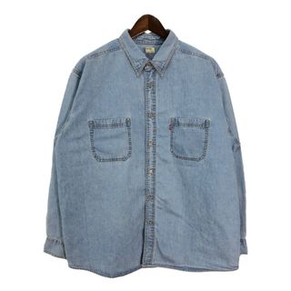 Levi's - 00s リーバイス デニムシャツ 胸ポケット M 色落ち Levi's - 00s リーバイス デニムシャツ 胸ポケット M 色落ち