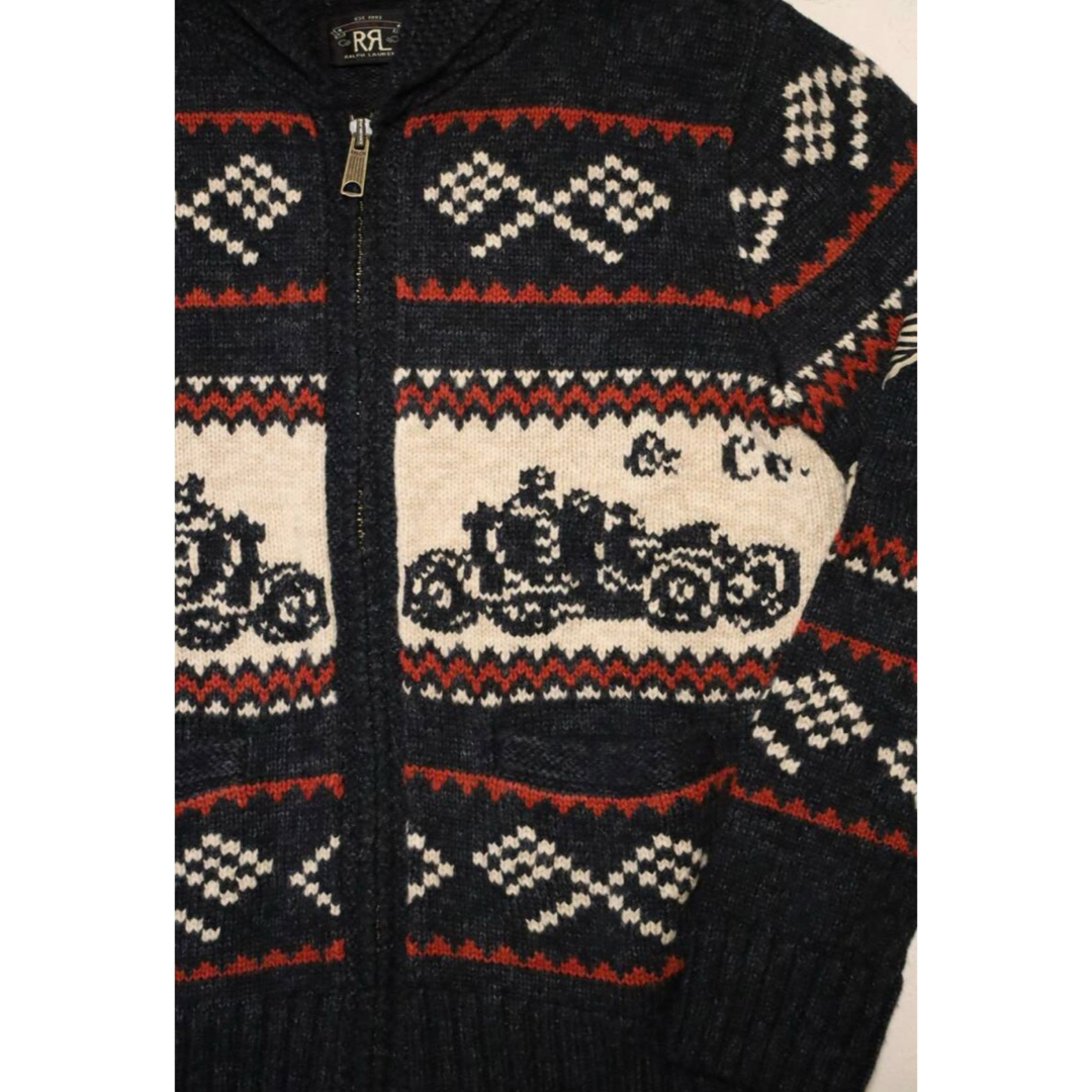RRL - 新品*RRL*コットンウール ジップカーディガン *M ダブル RRL - 新品*RRL*コットンウール ジップカーディガン *M ダブル
