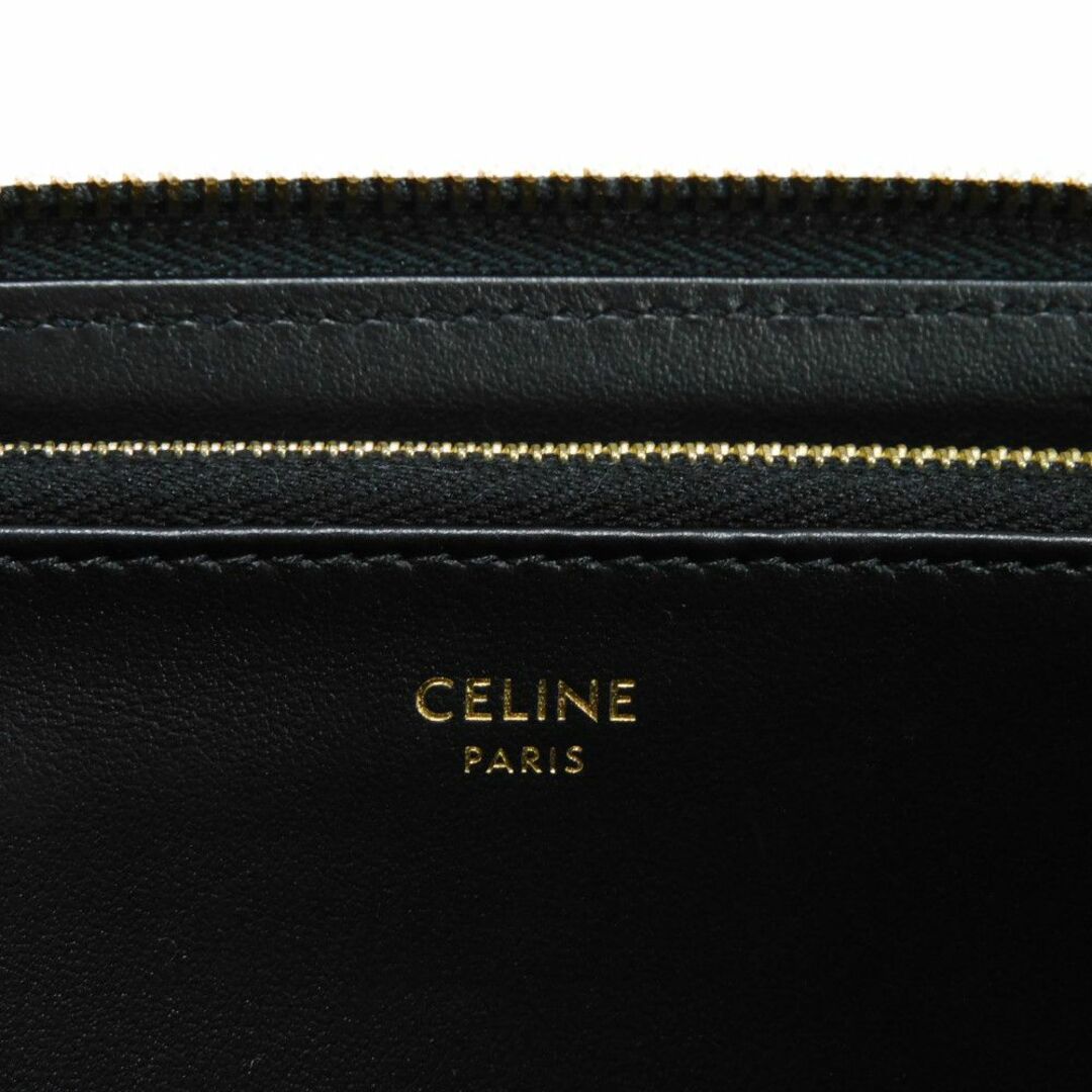 CELINE - CELINE セリーヌ ラージ ジップ ウォレット 現行 ロゴ CELINE - CELINE セリーヌ ラージ ジップ ウォレット 現行 ロゴ