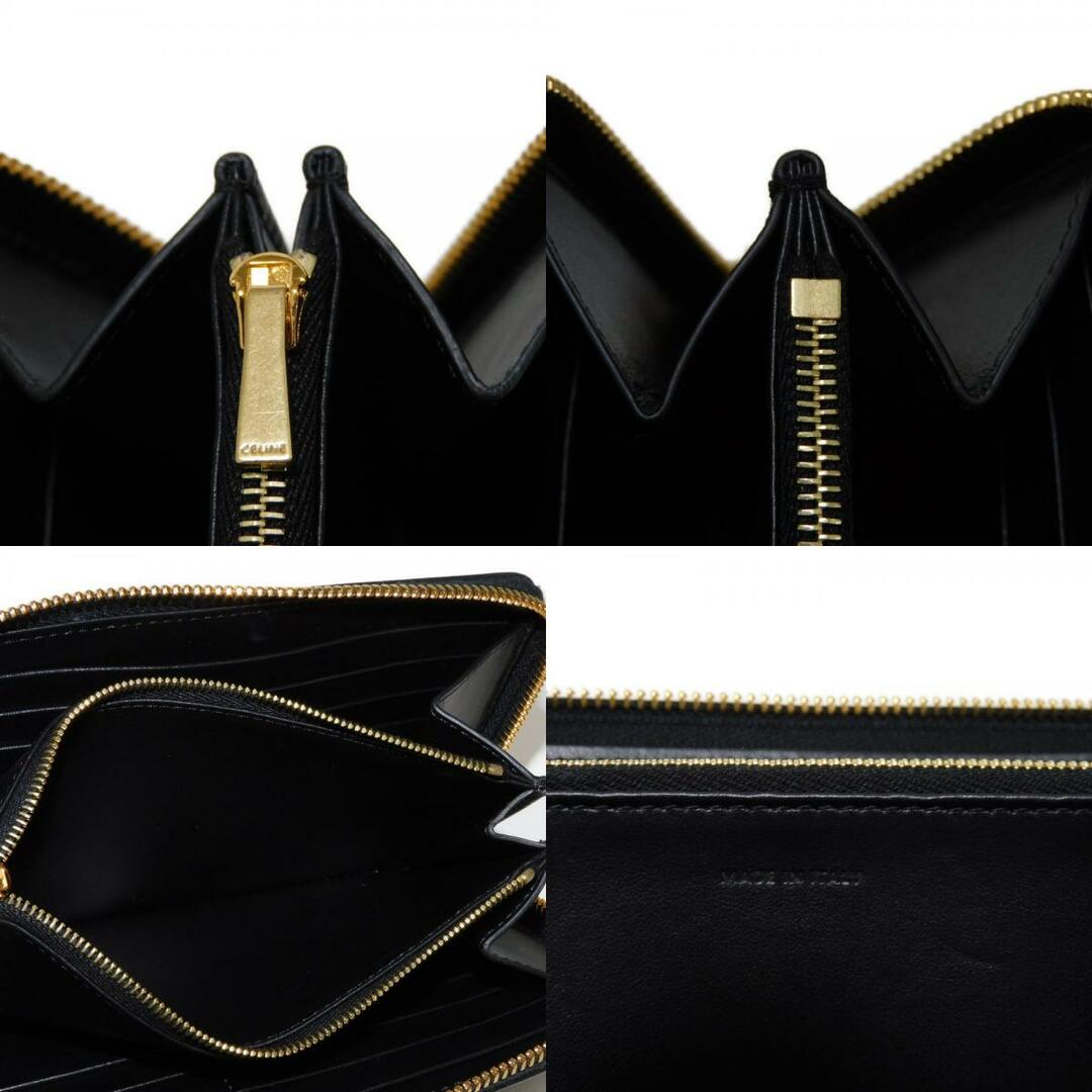 CELINE - CELINE セリーヌ ラージ ジップ ウォレット 現行 ロゴ CELINE - CELINE セリーヌ ラージ ジップ ウォレット 現行 ロゴ