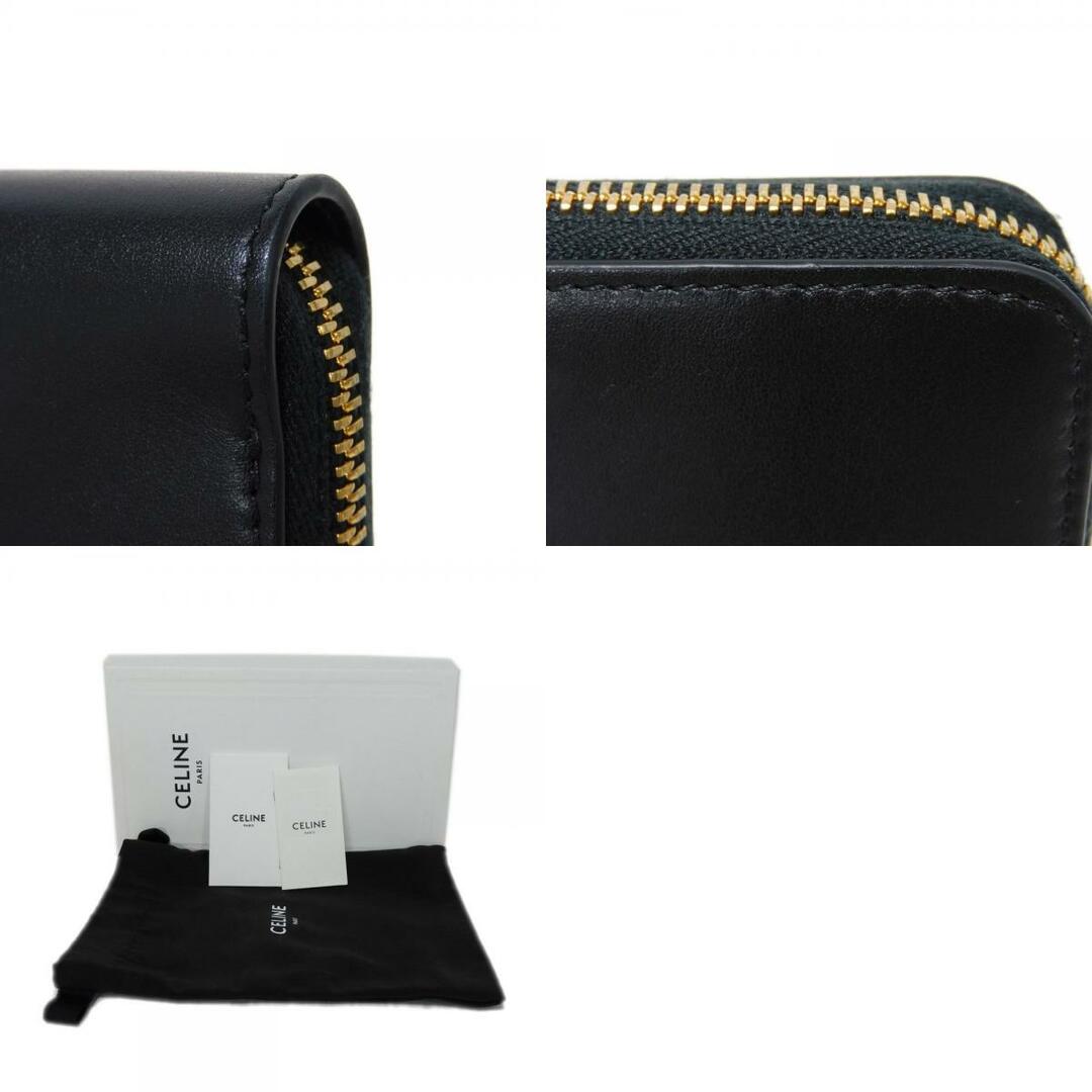 CELINE - CELINE セリーヌ ラージ ジップ ウォレット 現行 ロゴ CELINE - CELINE セリーヌ ラージ ジップ ウォレット 現行 ロゴ