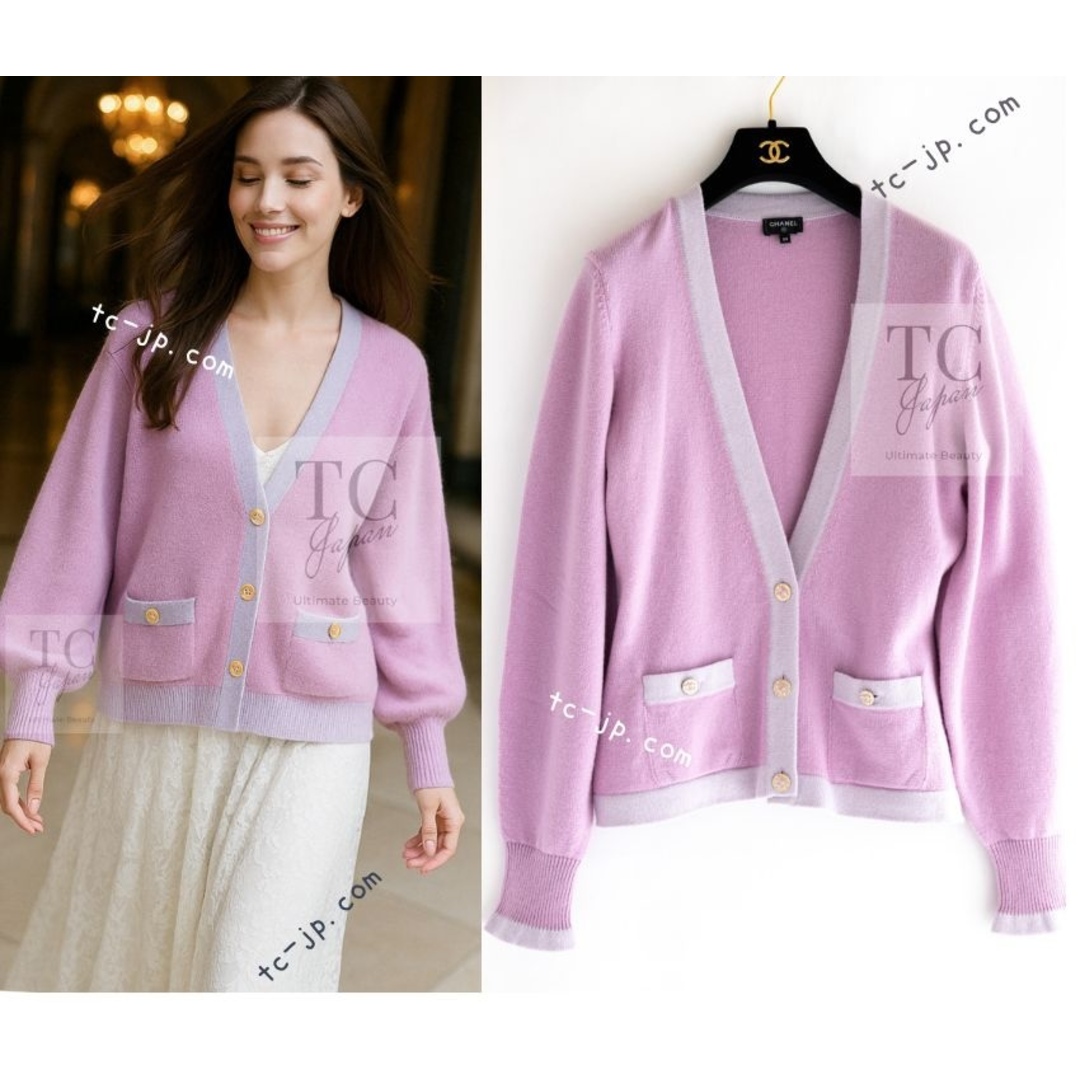 CHANEL - 64万 シャネル カーディガン CHANEL 64万 パープル CHANEL - 64万 シャネル カーディガン CHANEL 64万 パープル