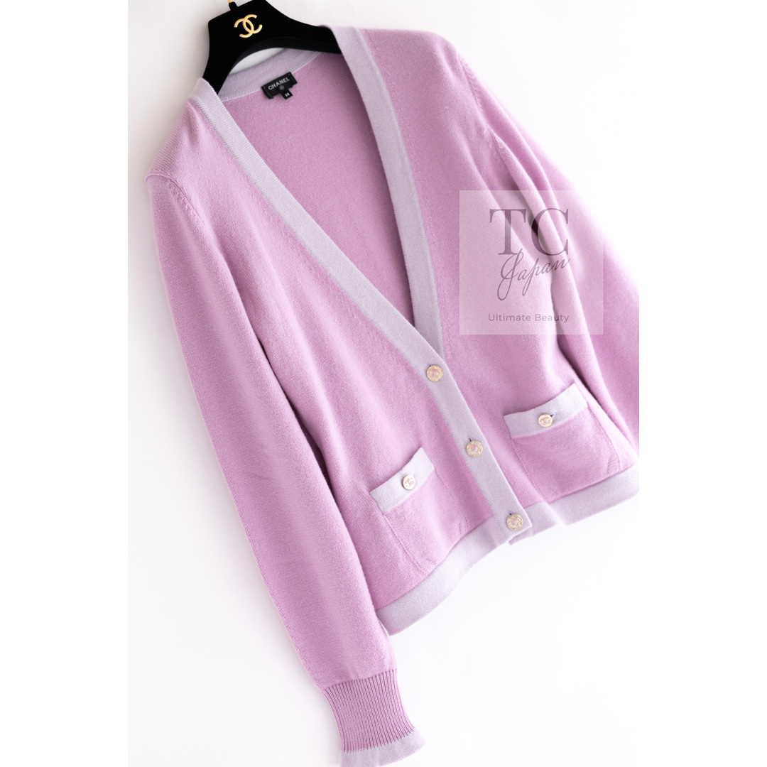 CHANEL - 64万 シャネル カーディガン CHANEL 64万 パープル CHANEL - 64万 シャネル カーディガン CHANEL 64万 パープル