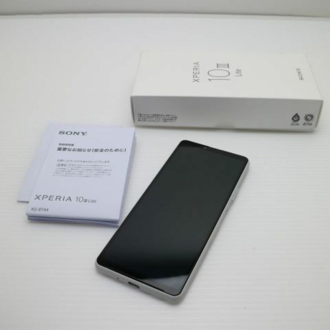 SONY - 超美品 SIMフリー Xperia 10 III Lite ホワイト M555の SONY - 超美品 SIMフリー Xperia 10 III Lite ホワイト M555の