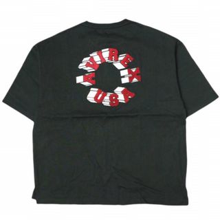 アヴィレックス(AVIREX)のAVIREX アヴィレックス 直営店限定 CIRCLE LOGO SHORT SLEEVE T-SHIRT サークルロゴTシャツ Free BLACK/RED 半袖 サンプル品 トップス【中古】【AVIREX】(Tシャツ/カットソー(半袖/袖なし))