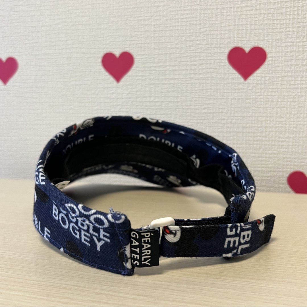 PEARLY GATES - PEARLY GATES ミッキーマウス柄サンバイザーの PEARLY GATES - PEARLY GATES ミッキーマウス柄サンバイザーの