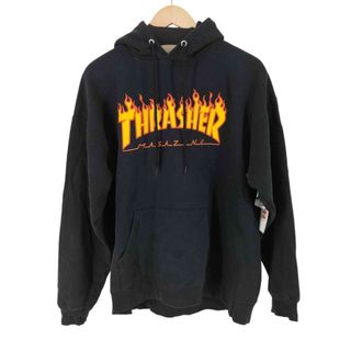 THRASHER - 【THRASHER】フレイムロゴスウェットパーカーの通販 THRASHER - 【THRASHER】フレイムロゴスウェットパーカーの通販