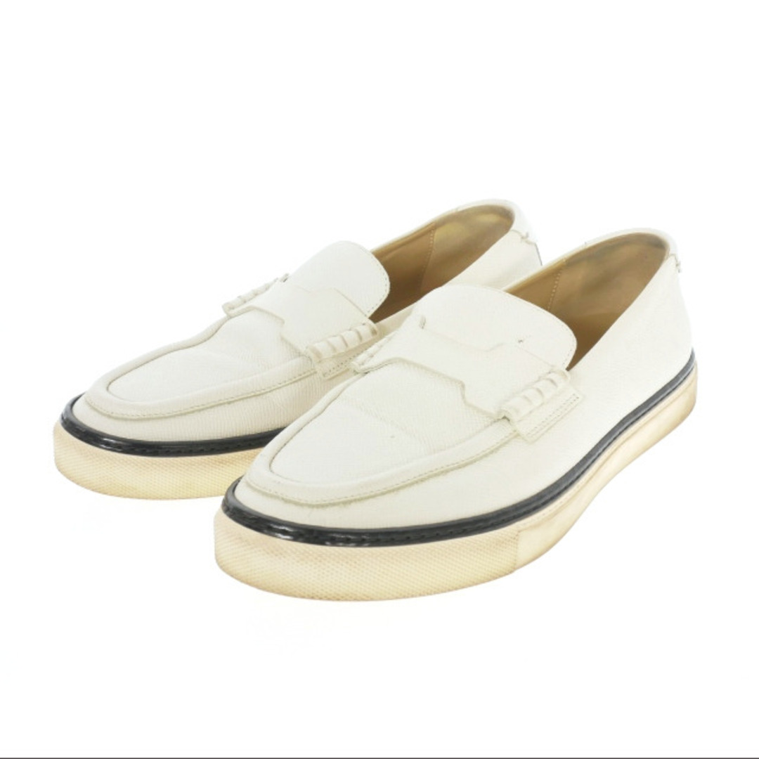 HERMES - エルメス HERMES レザースリッポン スニーカー 靴 40 HERMES - エルメス HERMES レザースリッポン スニーカー 靴 40
