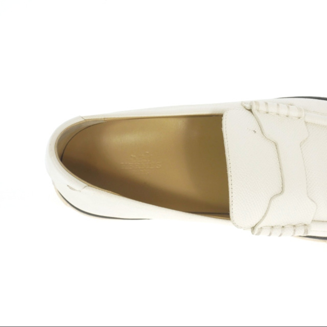 HERMES - エルメス HERMES レザースリッポン スニーカー 靴 40 HERMES - エルメス HERMES レザースリッポン スニーカー 靴 40