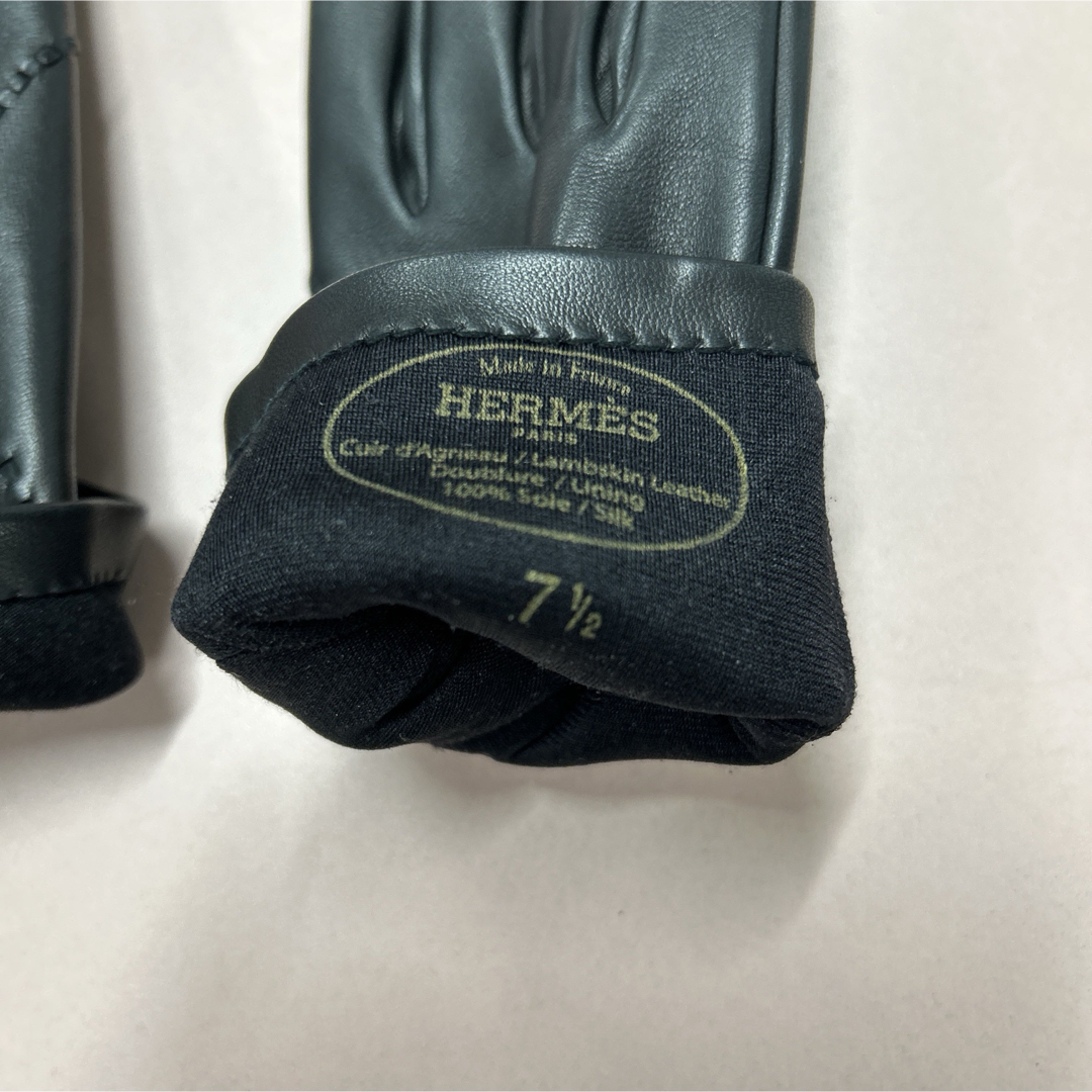 HERMES - 未使用品 HERMES エルメス リスボン レザーグローブ HERMES - 未使用品 HERMES エルメス リスボン レザーグローブ