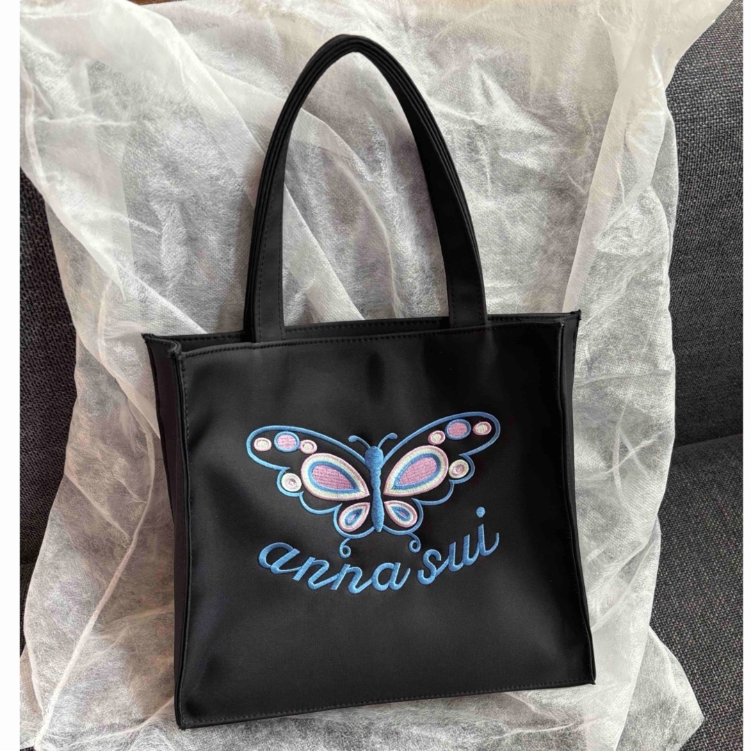 ANNA SUI - 刺繍 ANNA SUI アナスイ ハンドバッグ 蝶々 ANNA SUI - 刺繍 ANNA SUI アナスイ ハンドバッグ 蝶々