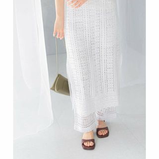 アーバンリサーチロッソ(URBAN RESEARCH ROSSO)の【WHITE】sara mallika COTTON BORDER LACE PANTS(その他)