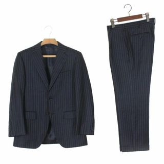 ゴタイリク(GOTAIRIKU)の47【極美品】五大陸 スーツ 34 A4 メンズ M ブラック 黒 ストライプ(セットアップ)