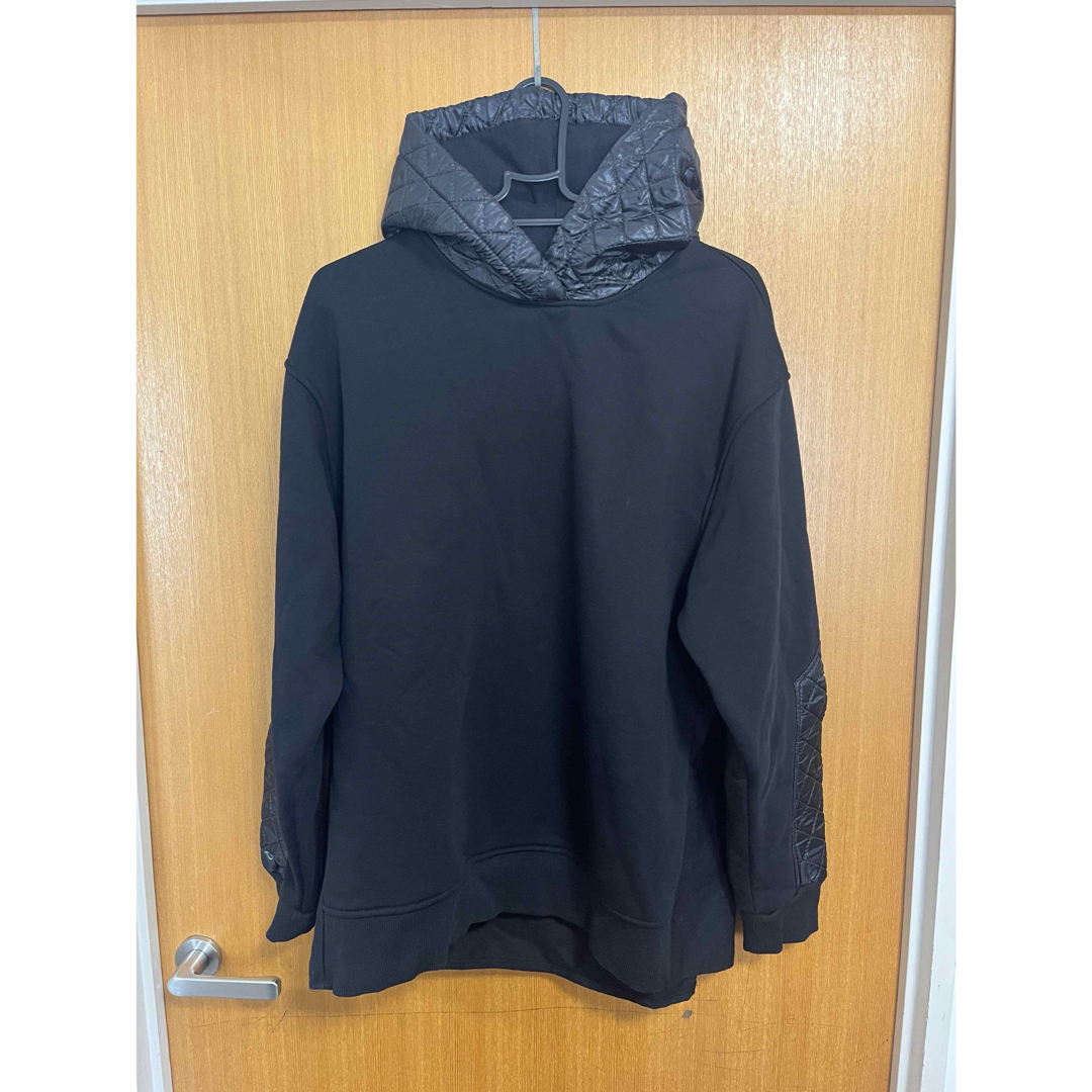 ZARA - ZARA オーバーサイズ 黒 パーカー キルティングの通販 by ZARA - ZARA オーバーサイズ 黒 パーカー キルティングの通販 by