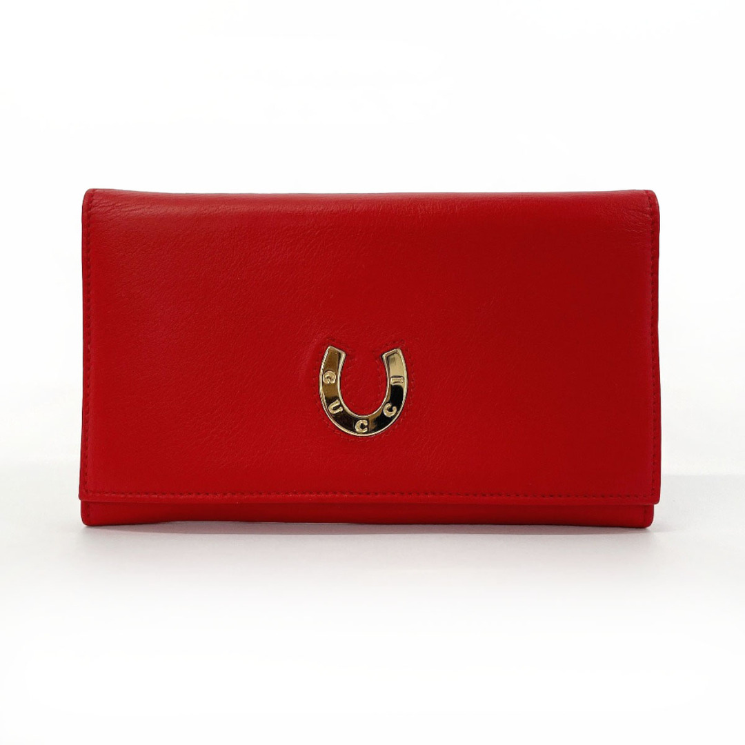 GUCCI - グッチ 長財布 ホースシュー 035・0416・1720・0 レッド GUCCI - グッチ 長財布 ホースシュー 035・0416・1720・0 レッド