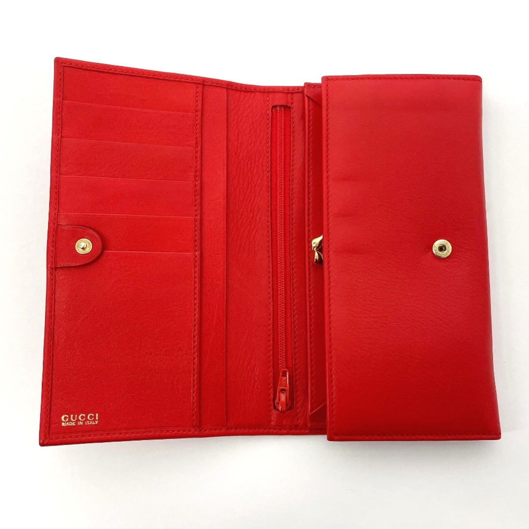 GUCCI - グッチ 長財布 ホースシュー 035・0416・1720・0 レッド GUCCI - グッチ 長財布 ホースシュー 035・0416・1720・0 レッド