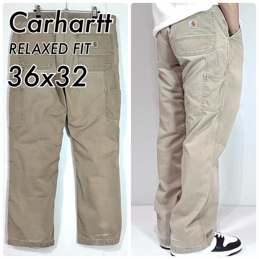 carhartt - カーハート W36 L32 DKH ベージュ コットンツイル carhartt - カーハート W36 L32 DKH ベージュ コットンツイル
