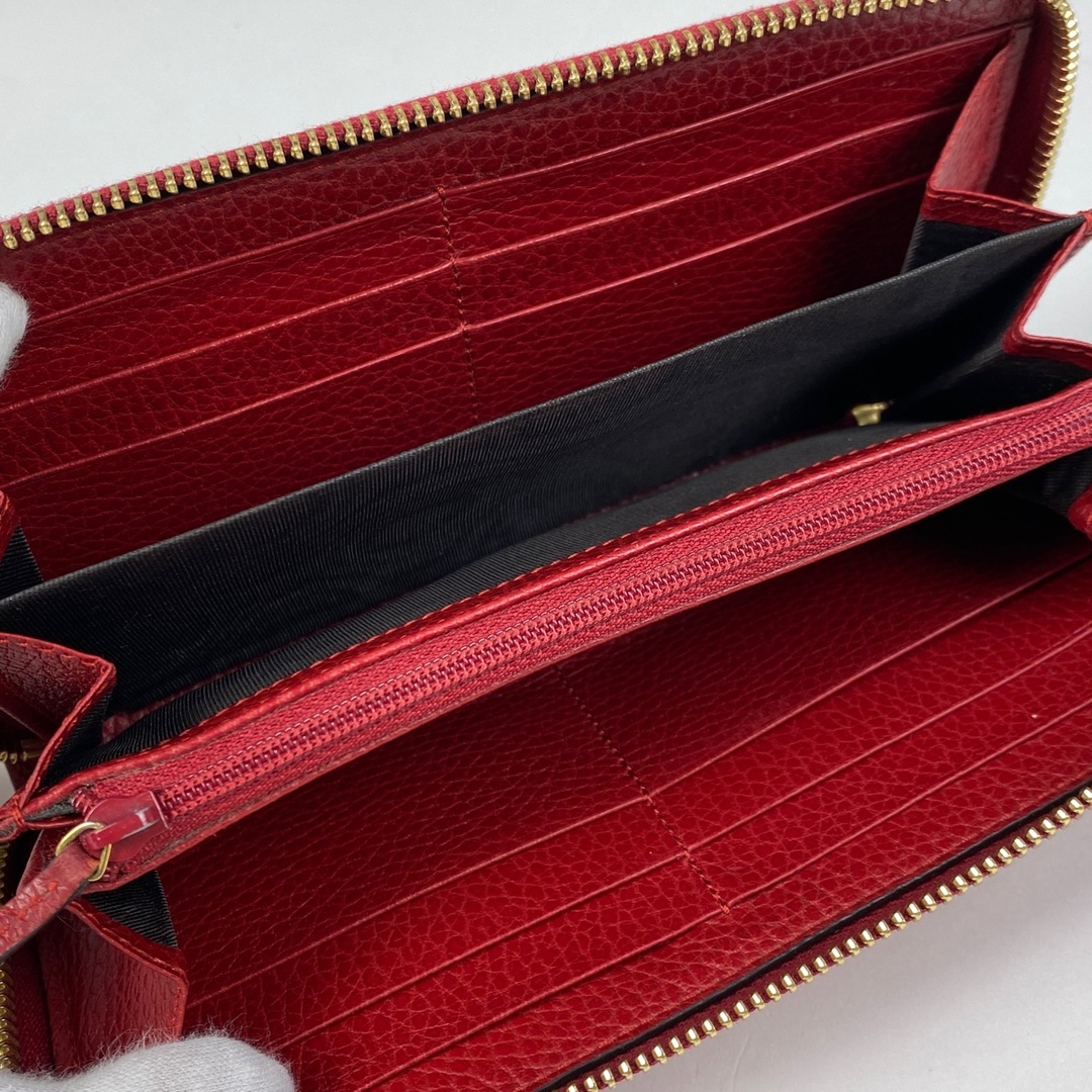 GUCCI - 【在庫一掃】 グッチ GGマーモント ラウンドファスナー GUCCI - 【在庫一掃】 グッチ GGマーモント ラウンドファスナー