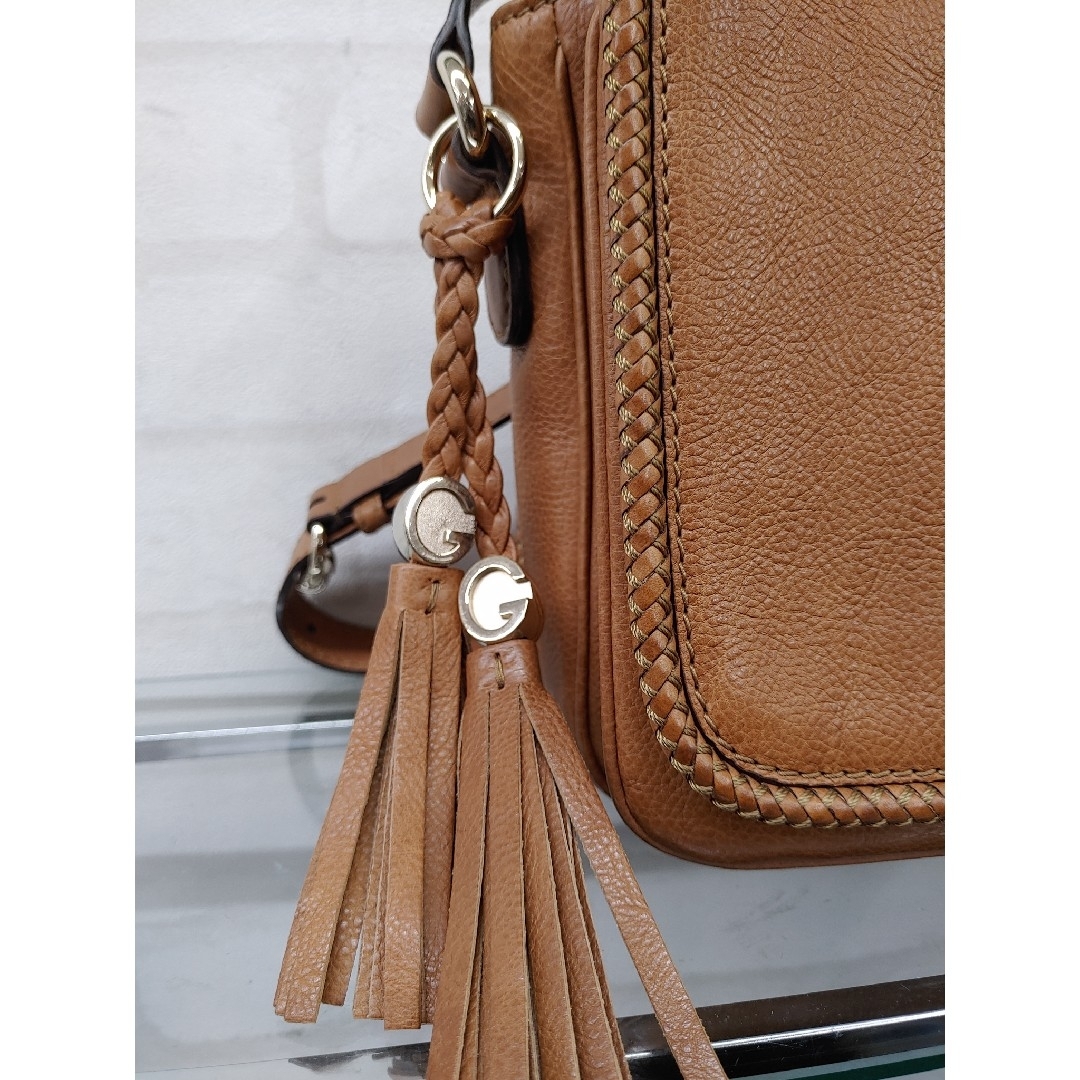 GUCCI - GUCCI グッチ マラケシュ レザー タッセル ショルダー GUCCI - GUCCI グッチ マラケシュ レザー タッセル ショルダー