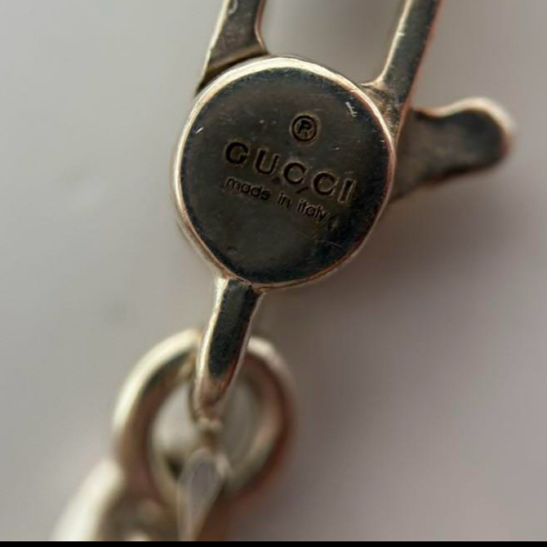 GUCCI - GUCCI シルバー ノット インフィニティ ネックレスの GUCCI - GUCCI シルバー ノット インフィニティ ネックレスの