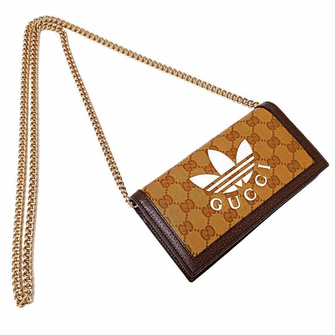 GUCCI - グッチ アディダス チェーン ショルダー ウォレット GUCCI - グッチ アディダス チェーン ショルダー ウォレット