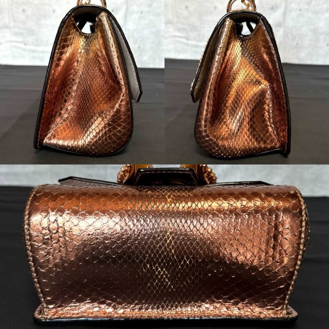 JIMMY CHOO - 良品 JIMMY CHOO MADELINE パイソン 2WAYバッグ JIMMY CHOO - 良品 JIMMY CHOO MADELINE パイソン 2WAYバッグ