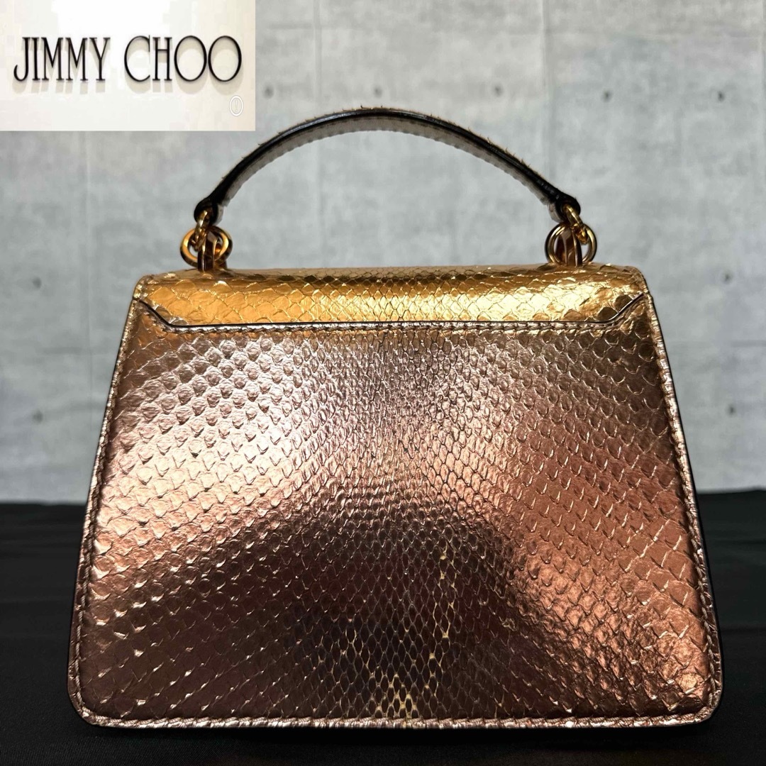 JIMMY CHOO - 良品 JIMMY CHOO MADELINE パイソン 2WAYバッグ JIMMY CHOO - 良品 JIMMY CHOO MADELINE パイソン 2WAYバッグ