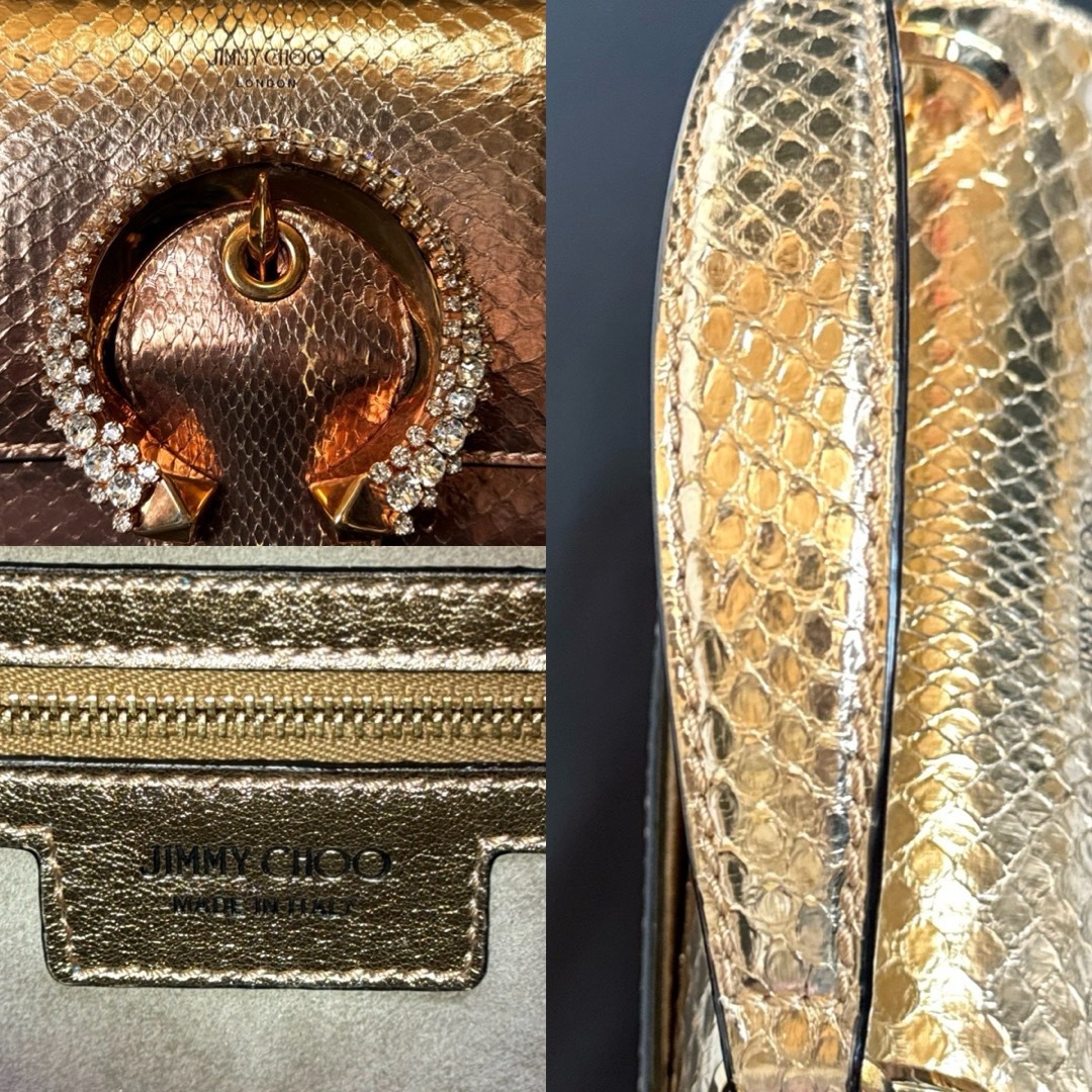 JIMMY CHOO - 良品 JIMMY CHOO MADELINE パイソン 2WAYバッグ JIMMY CHOO - 良品 JIMMY CHOO MADELINE パイソン 2WAYバッグ