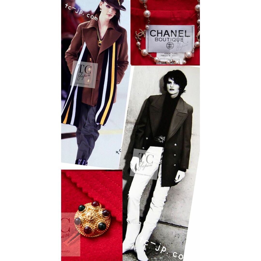CHANEL - シャネル コート CHANEL ヴィンテージ レッド グリポア CHANEL - シャネル コート CHANEL ヴィンテージ レッド グリポア