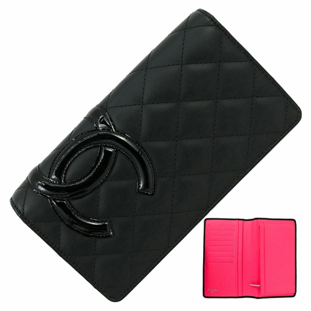 CHANEL - シャネル 長財布 カンボンライン カーフレザー CHANEL - シャネル 長財布 カンボンライン カーフレザー