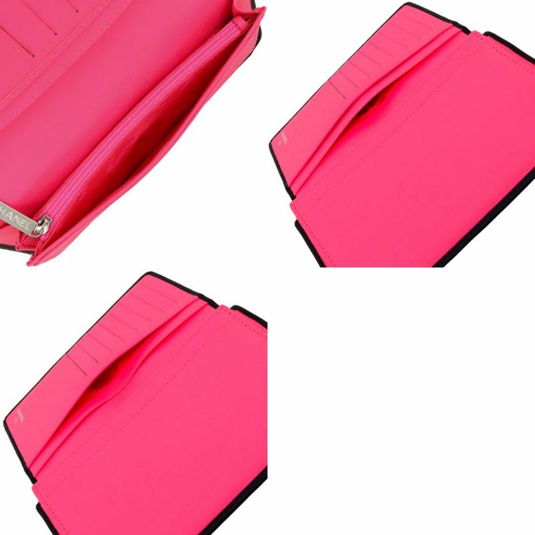 CHANEL - シャネル 長財布 カンボンライン カーフレザー CHANEL - シャネル 長財布 カンボンライン カーフレザー