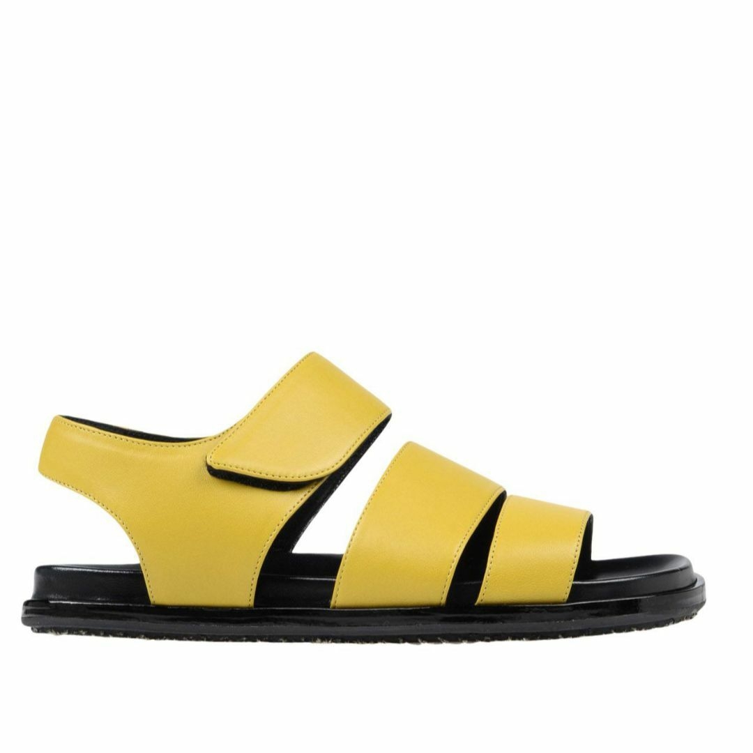 MARNI - マルニ レザーベルクロフスベッドサンダル36イエロー MARNI - マルニ レザーベルクロフスベッドサンダル36イエロー