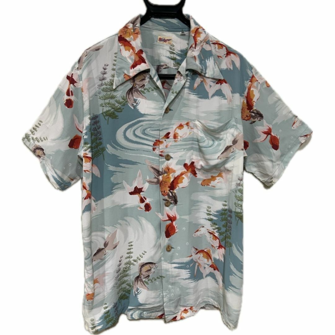 Sun Surf - *Sun Surf Toyo 和柄 金魚 総柄 アロハシャツ 開襟 Sun Surf - *Sun Surf Toyo 和柄 金魚 総柄 アロハシャツ 開襟