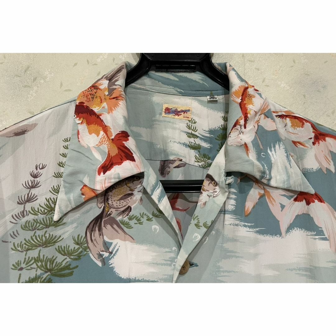 Sun Surf - *Sun Surf Toyo 和柄 金魚 総柄 アロハシャツ 開襟 Sun Surf - *Sun Surf Toyo 和柄 金魚 総柄 アロハシャツ 開襟