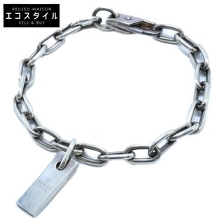 GUCCI - グッチ ブレスレット プレート チェーン 17刻印 GUCCI - グッチ ブレスレット プレート チェーン 17刻印