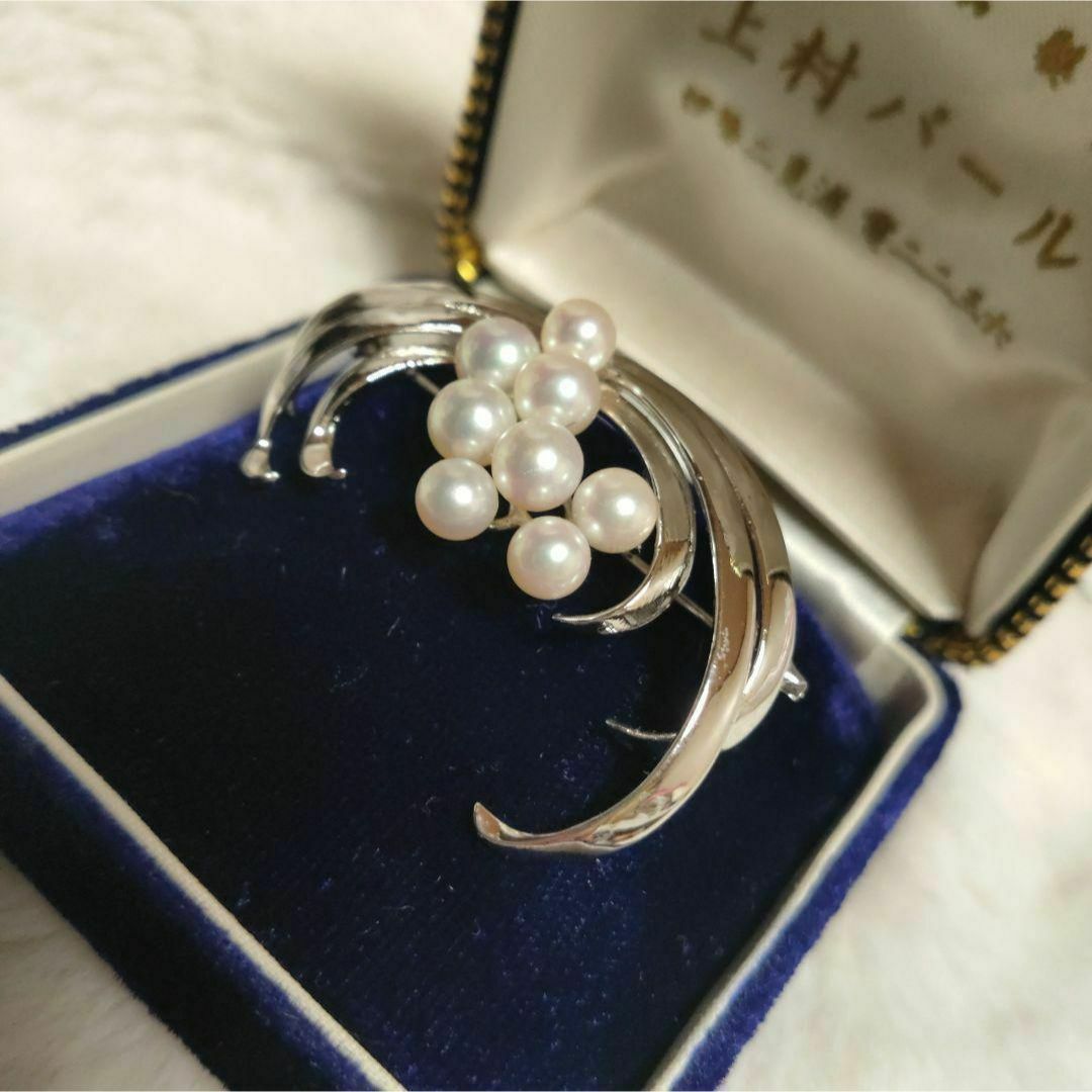 MIKIMOTO - 美品 ミキモト ブローチ silver ベビーパール 4〜5mm MIKIMOTO - 美品 ミキモト ブローチ silver ベビーパール 4〜5mm
