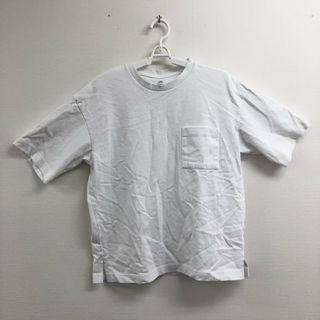 【TIGORA】ティゴラ　トップス　Tシャツ　半袖　白系　ホワイト　Mサイズ　無地　シンプル　カジュアル(Tシャツ/カットソー(半袖/袖なし))