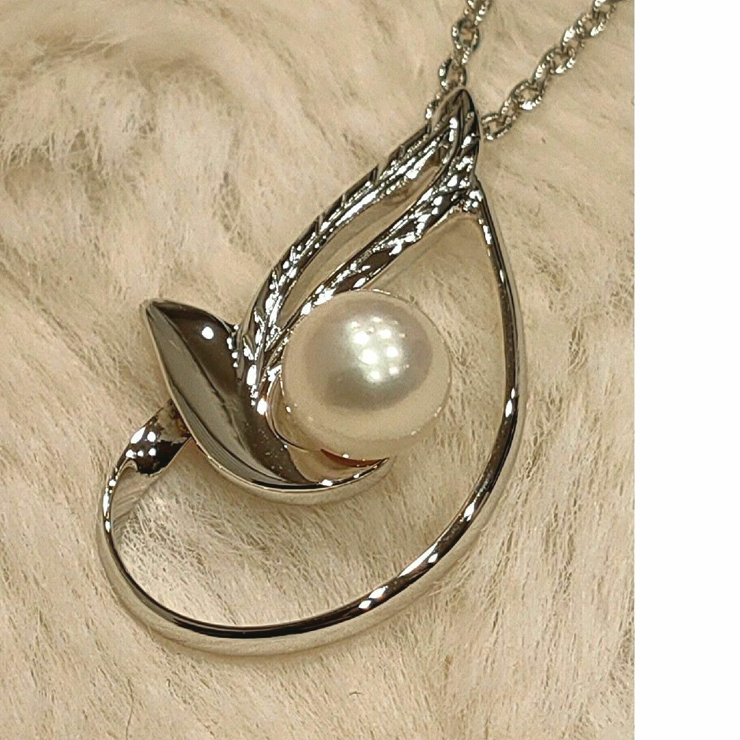 MIKIMOTO - 美品 ミキモト パールネックレス あこや シルバー MIKIMOTO - 美品 ミキモト パールネックレス あこや シルバー